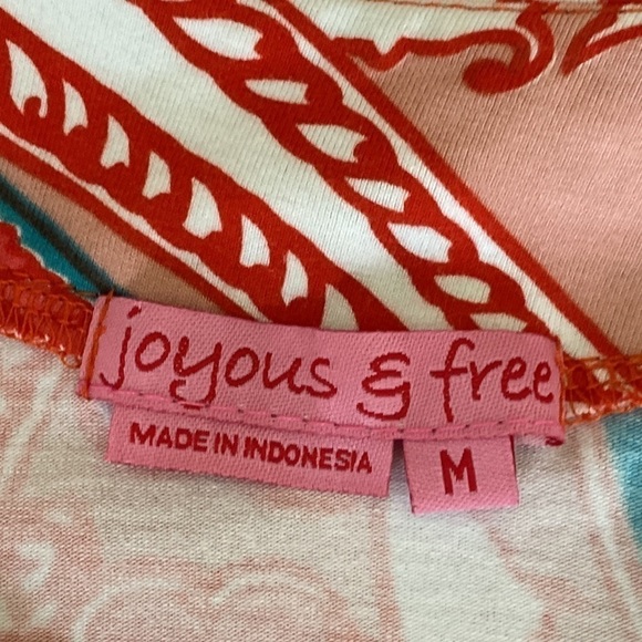 Joyous & Free Pink Hand Beaded Mini Short Dress Top size M - Picture 4 of 6